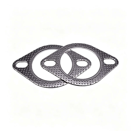 2 Pieces 2.5" Exhaust Gasket 120-06310-0001 120-06310-0002 for Muffler Flange Manifold - KUDUPARTS