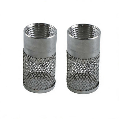 2 Pieces 25mm Hose Water Suction Strainer Inlet Strainer Filter for High Pressure Irrigation Garden