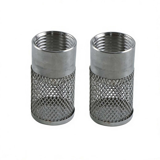 2 Pieces 25mm Hose Water Suction Strainer Inlet Strainer Filter for High Pressure Irrigation Garden - KUDUPARTS