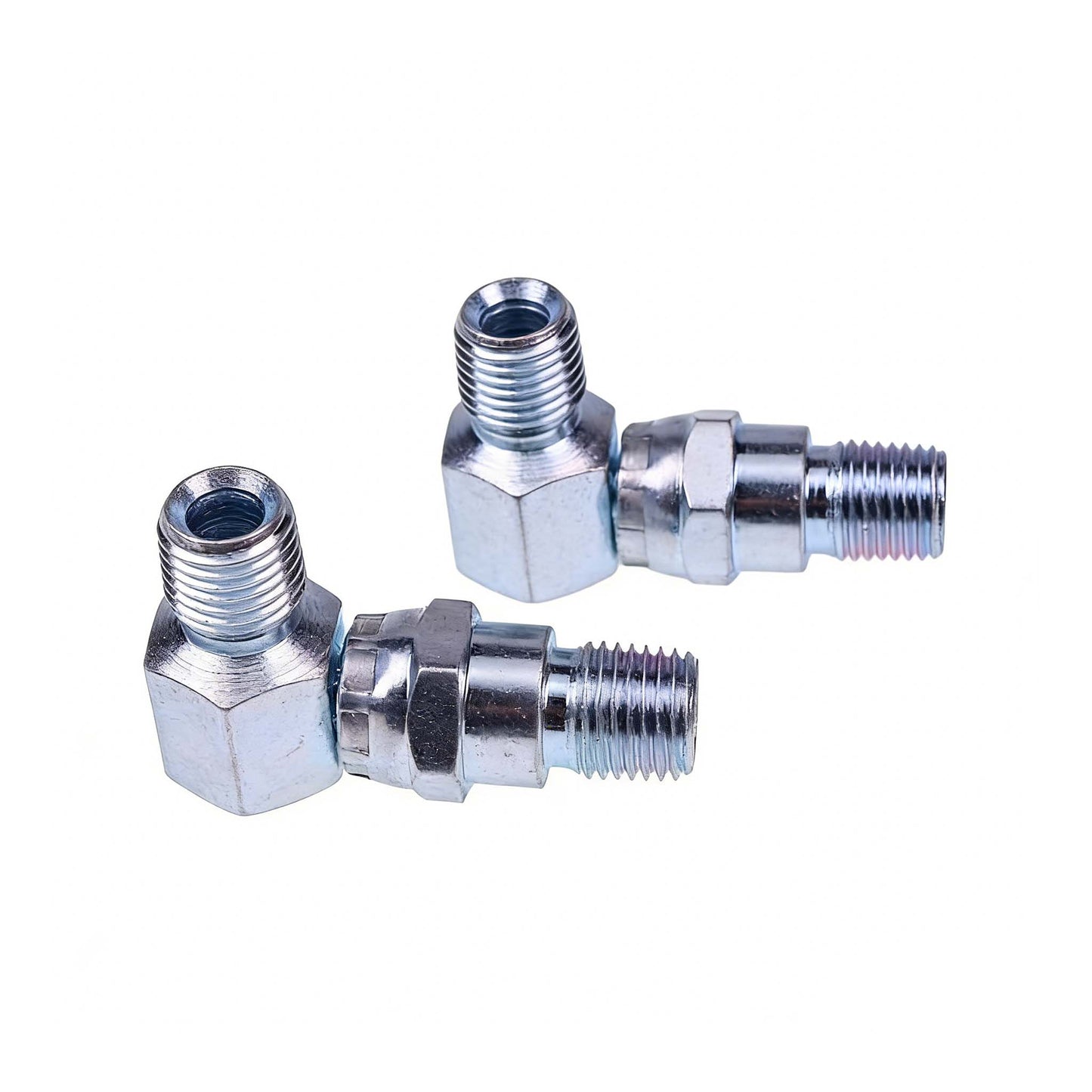 2 Pieces 90 Degree 1/4" Hydraulic Hose Swivel Elbow 21855 for Meyer Snow Plows