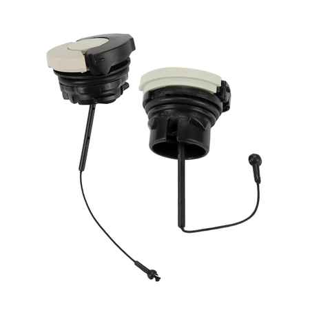 2 Pieces Aftermarket Stihl 0000 350 0526 Fuel & Oil Cap for Chainsaw MS200T MS200 MS210 MS230 MS250 MS260C MS360 - KUDUPARTS