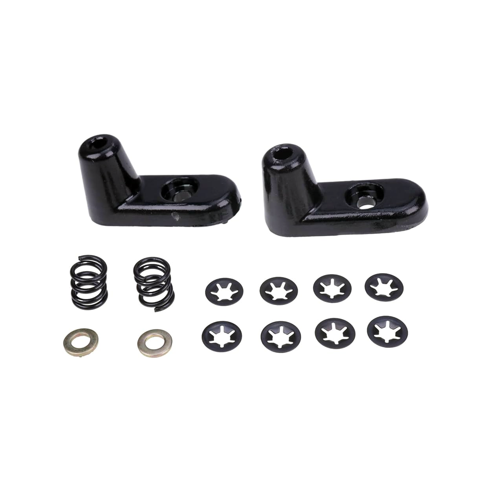 2 Pieces Aluminum Bracket Sun Visor Repair Kit 924-532 5JM151X9AB for 2003-2006 Jeep Wrangler - KUDUPARTS
