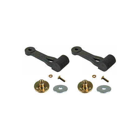 2 Pieces Bagger Latch With Hardware 532109808 109808 for Husqvarna Poulan Sears Murray Troy-Bilt Airens Cub-Cadet MTD Craftsman - KUDUPARTS