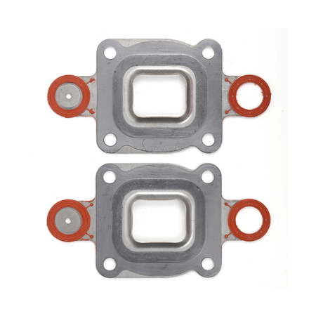 2 Pieces Dry Joint Exhaust Elbow Riser Gasket 27-864549A02 27-864549A1 for MerCruiser Engine 4.3L 5.0L 5.7L 6.2L 6.3L - KUDUPARTS