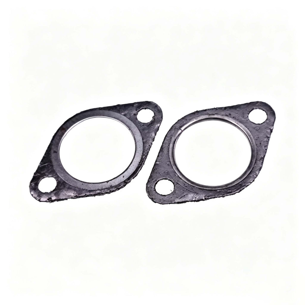 2 Pieces Exhaust Muffler Gasket 11060-2079 for Kawasaki Engine FD440V FD501V FD590V FD611V FD620D FD661D - KUDUPARTS