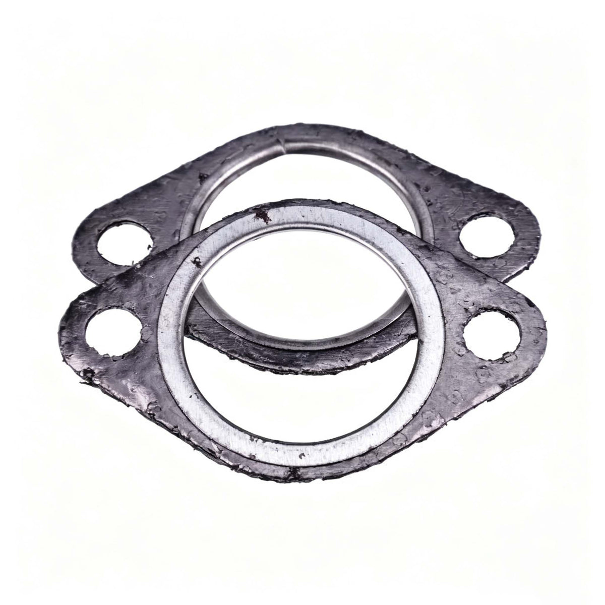2 Pieces Exhaust Muffler Gasket 11060-2079 for Kawasaki Engine FD440V FD501V FD590V FD611V FD620D FD661D - KUDUPARTS