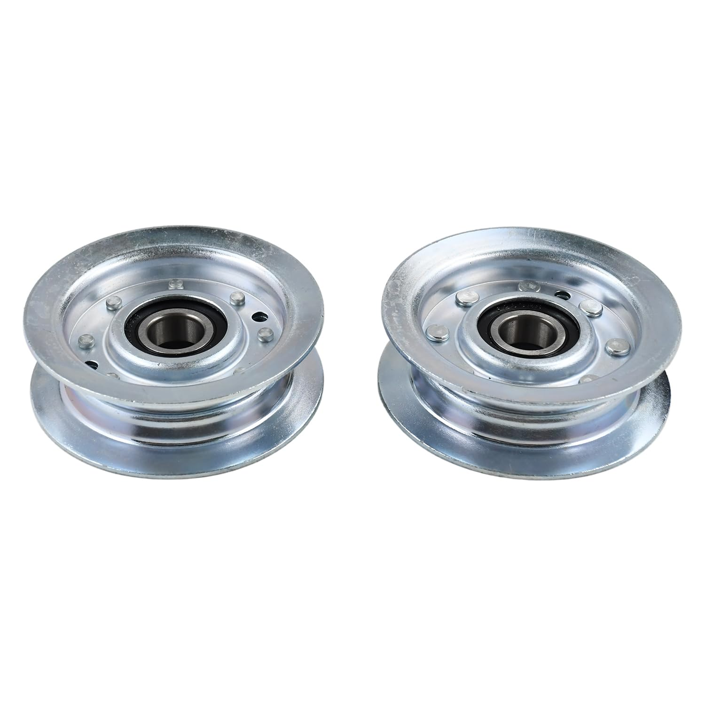 2 Pieces Flat Idler Pulley GY22172 for Briggs & Stratton Engine 441577 445577 44M777 John Deere Tractor S100 S160 X105 X110 X140