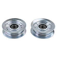 2 Pieces Flat Idler Pulley GY22172 for Briggs & Stratton Engine 441577 445577 44M777 John Deere Tractor S100 S160 X105 X110 X140