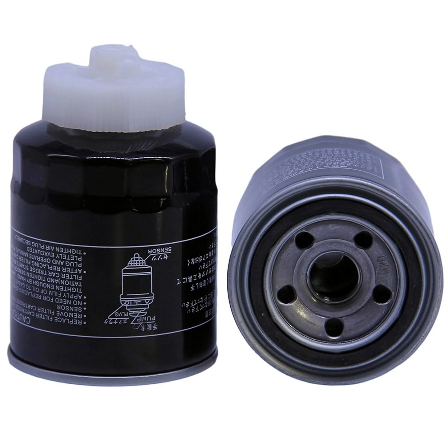 2 Pieces Fuel Filter Assembly T4682-43172 for Kioti CK20 CK2510 CK2610 CK2620 DK451 DK55CHSE DK55HSE