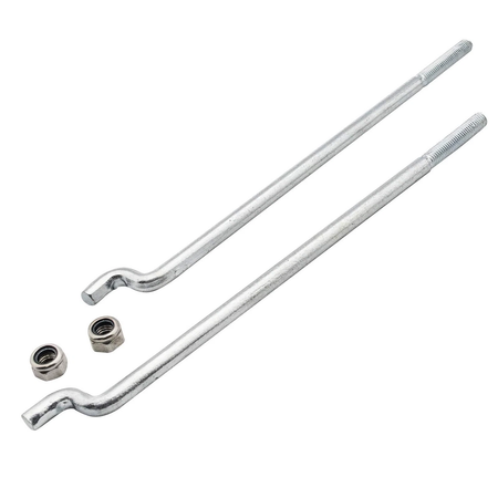 2 Pieces Golf Cart Battery Hold Down Rod 302124 for EZ-GO Medalist TXT 1994+ - KUDUPARTS