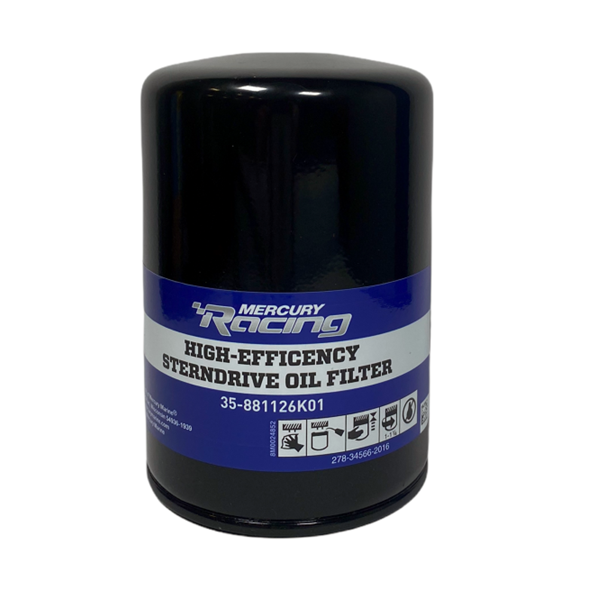 2 Pieces High Efficiency Oil Filter 35-881126K01 for Mercury Mercruiser Inboard Engine Racing - KUDUPARTS