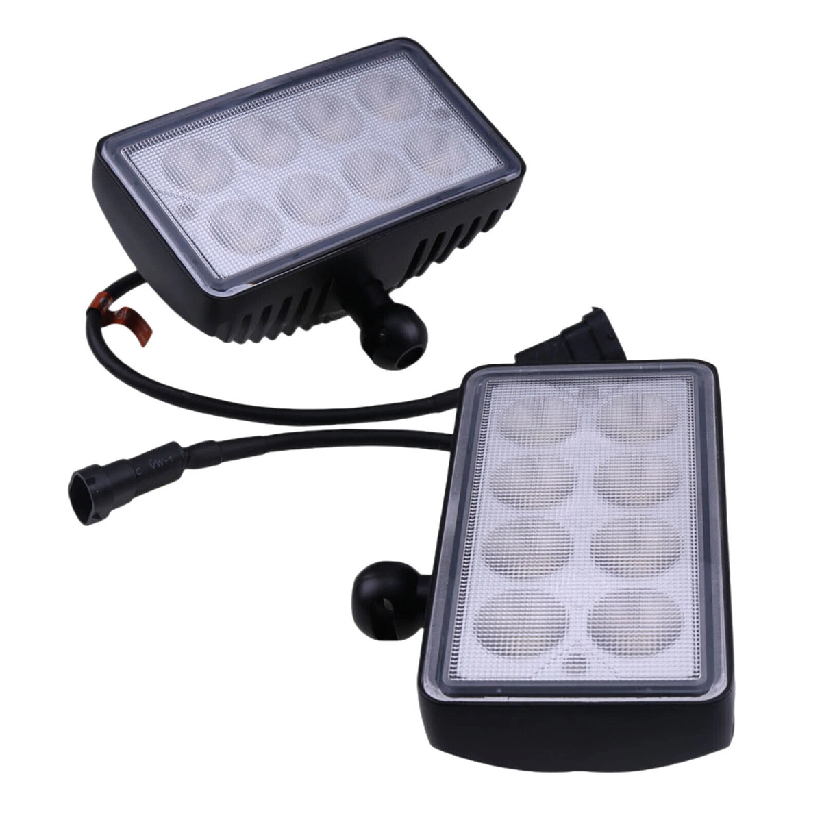 2 Pieces LED Headlight RE154906 RE154900 RE154898 for John Deere Tractor 7200 7400 7210 8100 8200 8300 8400 9100 9200 9300 9400 8220T 8310T 8430T - KUDUPARTS