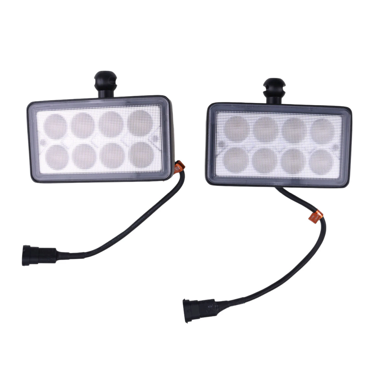 2 Pieces LED Headlight RE154906 RE154900 RE154898 for John Deere Tractor 7200 7400 7210 8100 8200 8300 8400 9100 9200 9300 9400 8220T 8310T 8430T - KUDUPARTS