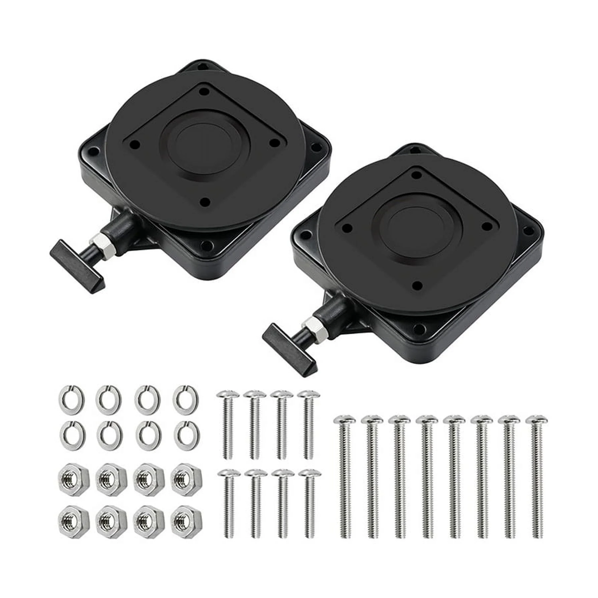 2 Pieces Low-Profile Swivel Mounting Base 2207003 for Cannon Downrigger - KUDUPARTS
