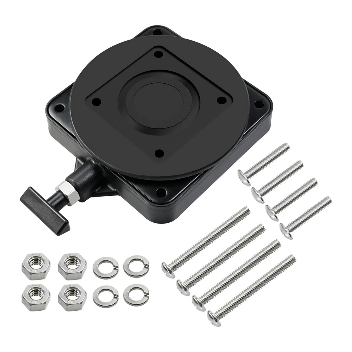 2 Pieces Low-Profile Swivel Mounting Base 2207003 for Cannon Downrigger - KUDUPARTS