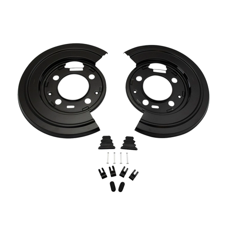 2 Pieces Rear Brake Dust Shield Plate 5C3Z-2B636-BA for Ford F-250 F-350 F-450 F-550 Super Duty 2005-2012 - KUDUPARTS
