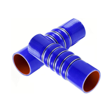 2 Pieces Silicone Upper Radiator Hose With Clamps F50-6308 28359 for Kenworth C500 T170 T2000 T270 T400 Peterbilt 335 337 340 348 365 367