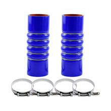 2 Pieces Silicone Upper Radiator Hose With Clamps F50-6308 28359 for Kenworth C500 T170 T2000 T270 T400 Peterbilt 335 337 340 348 365 367