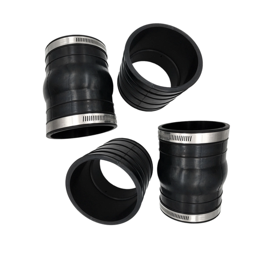 2 Set Exhaust Hose Bellow 3852696 3863450 for OMC Volvo Penta 4.3 5.0 5.7 Upper Lower Rubber Coupler - KUDUPARTS