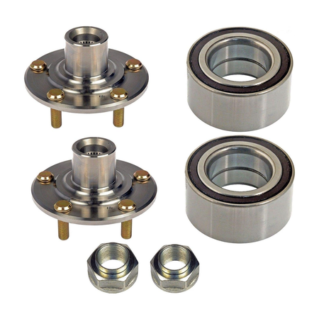 2 Sets Front Wheel Hub Bearing Kit 930-452 510050 NT510050 for Honda Accord - KUDUPARTS