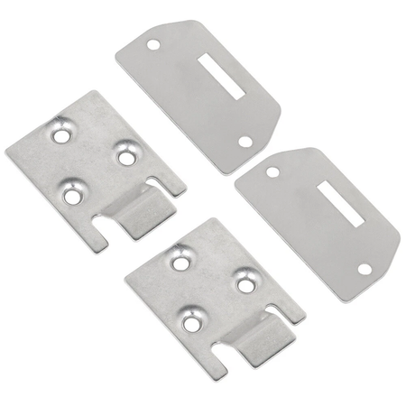 2 Sets of Seat Hinge Bottom and Plate 71610-G01 71609-G01 for E-Z-GO Golf Cart Medalist TXT 1995-Up - KUDUPARTS