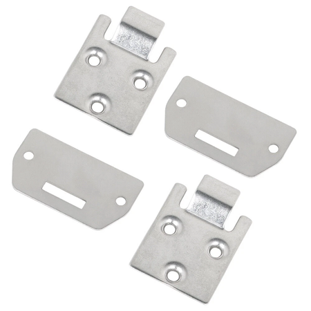 2 Sets of Seat Hinge Bottom and Plate 71610-G01 71609-G01 for E-Z-GO Golf Cart Medalist TXT 1995-Up - KUDUPARTS
