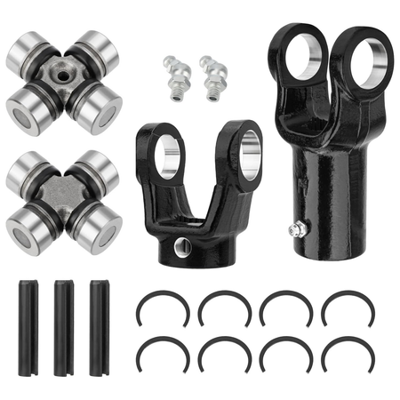 2 Side Front Prop Shaft Yoke & U-Joint 3235502 3260133 2203704 for Polaris ATV UTV Ranger 700 - KUDUPARTS