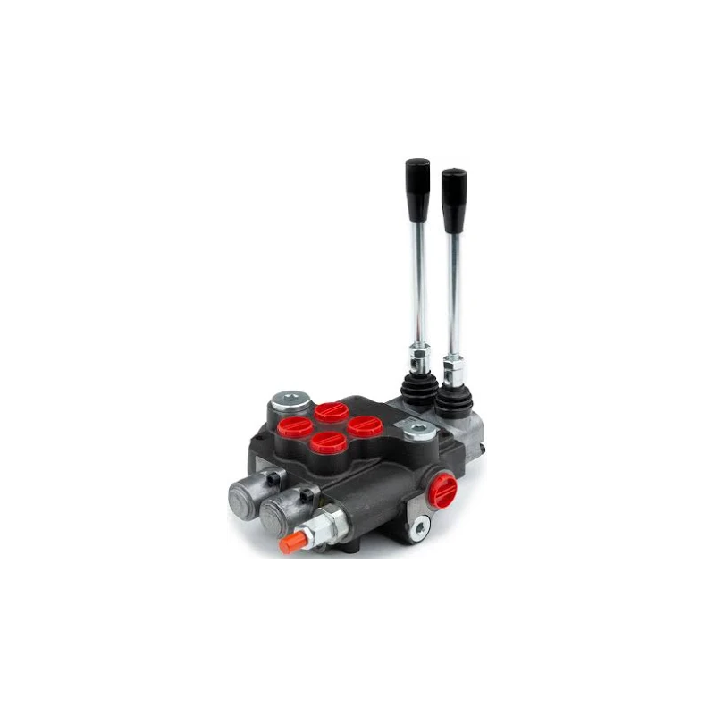 2 Spool w/ Single Float Detent 21 GPM Monoblock Hydraulic Directional Control Valve P80G- - KUDUPARTS