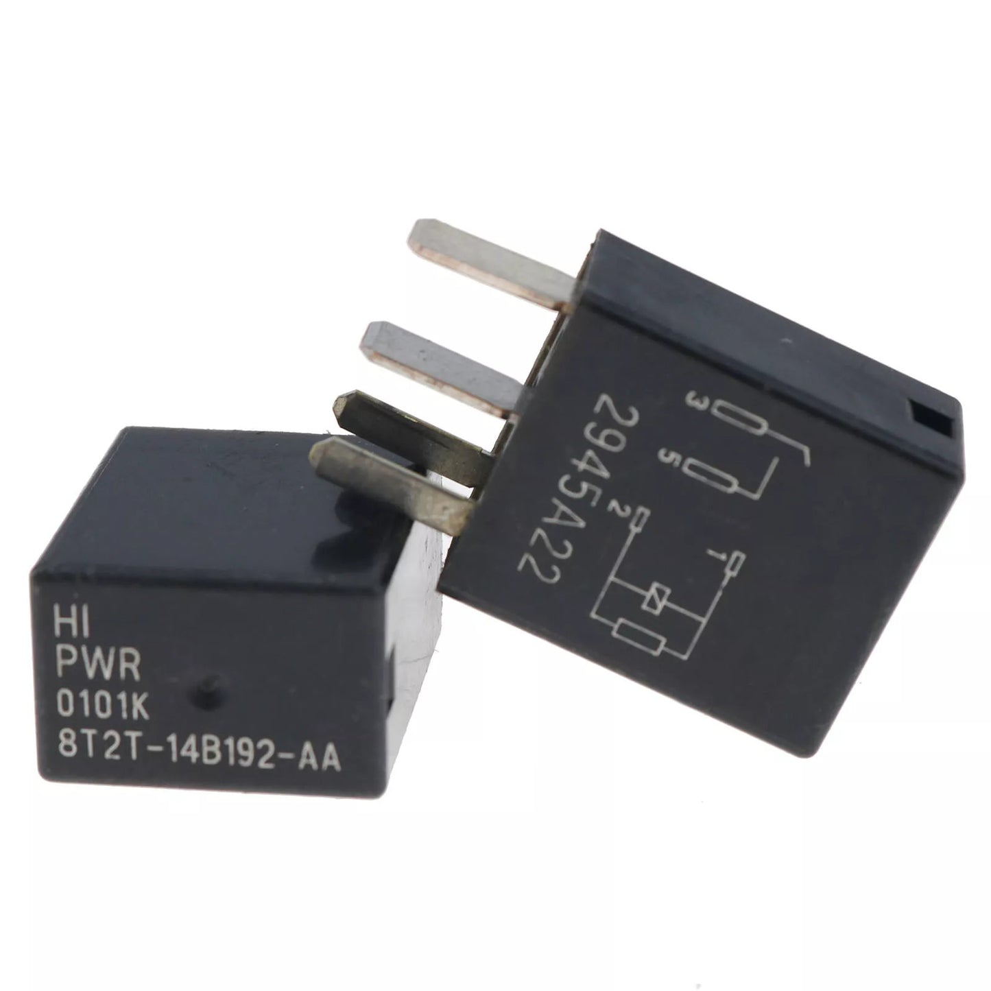 2X 4-PIN Relay Black Multi-Purpose Relay 8T2T-14B192-AA for Fusion F150 F-250 Ship to US