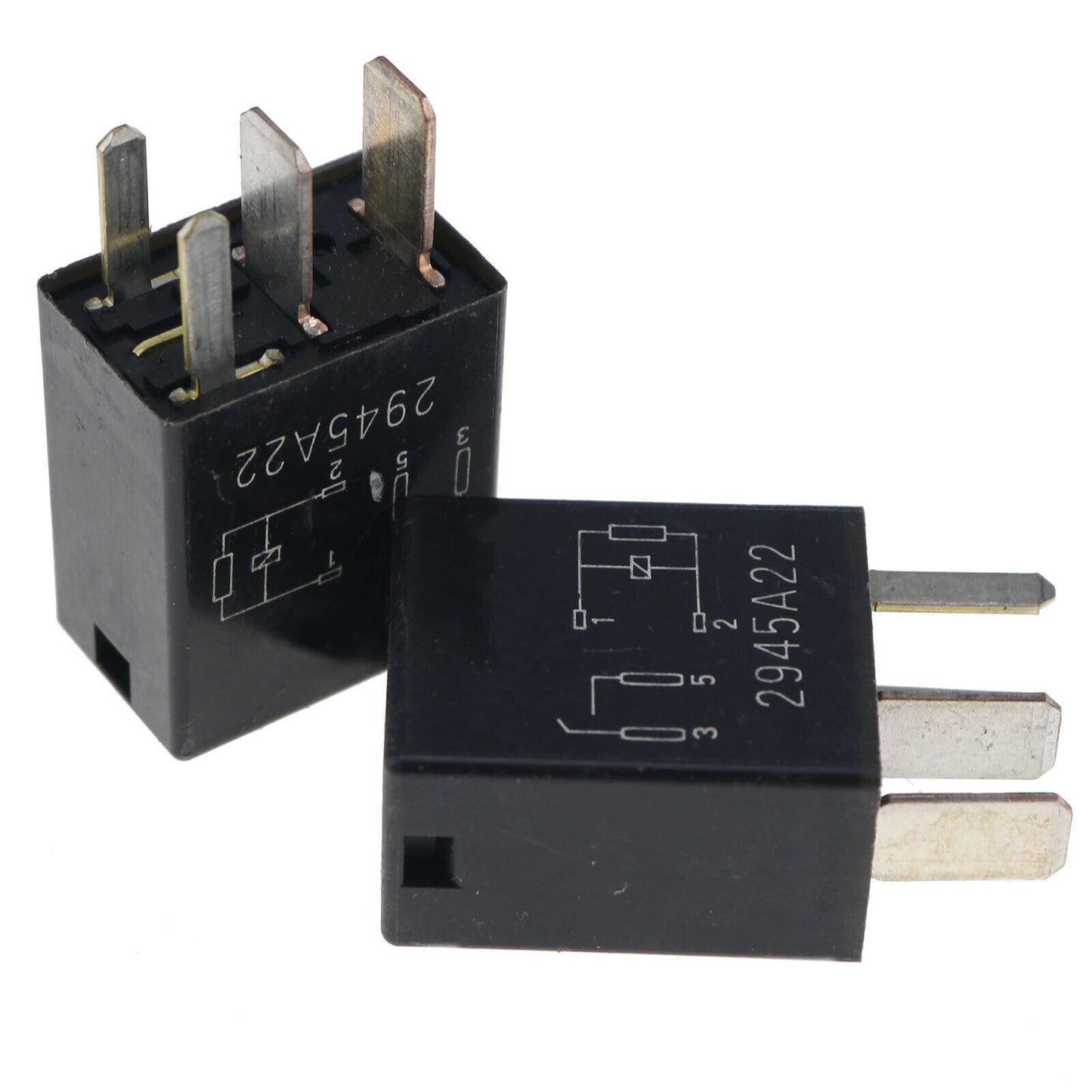 2X 4-PIN Relay Black Multi-Purpose Relay 8T2T-14B192-AA for Fusion F150 F-250 Ship to US
