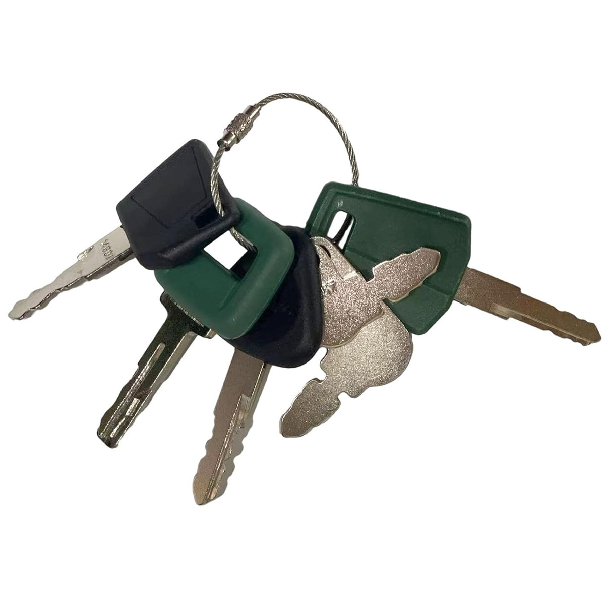 5 Pcs Key for Volvo Clark CASE John Deere Massey Ferguson Bobcat New Holland Heavy Equipment - KUDUPARTS