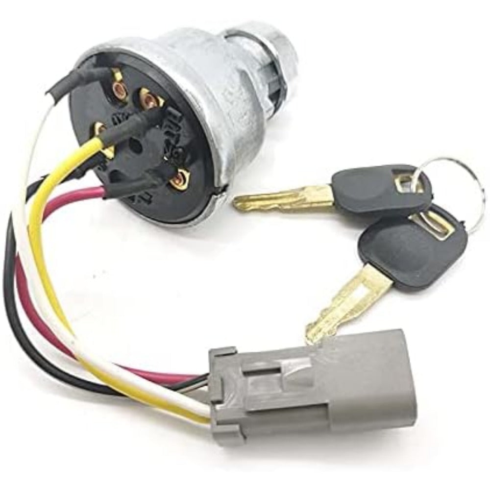 110-7887 467-8535 47031 Ignition Switch with 2 Keys for CAT Caterpillar 906H 906H2 906K 906M 415 415F2 IL 416 416F2 420 420XE D5R2 D6K D6K2 D6N 216B3 226B3 226D 226D3 232D 232D3 236B3 - KUDUPARTS