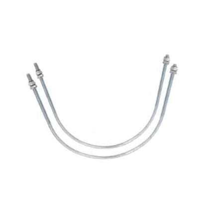 2 Pcs Muffler U Bolt 4252533 for Hitachi EX100-2 EX100-3 EX100-5 EX60-2 EX60-5 EX120-2 EX120-3 EX200-2 EX200-3 - KUDUPARTS