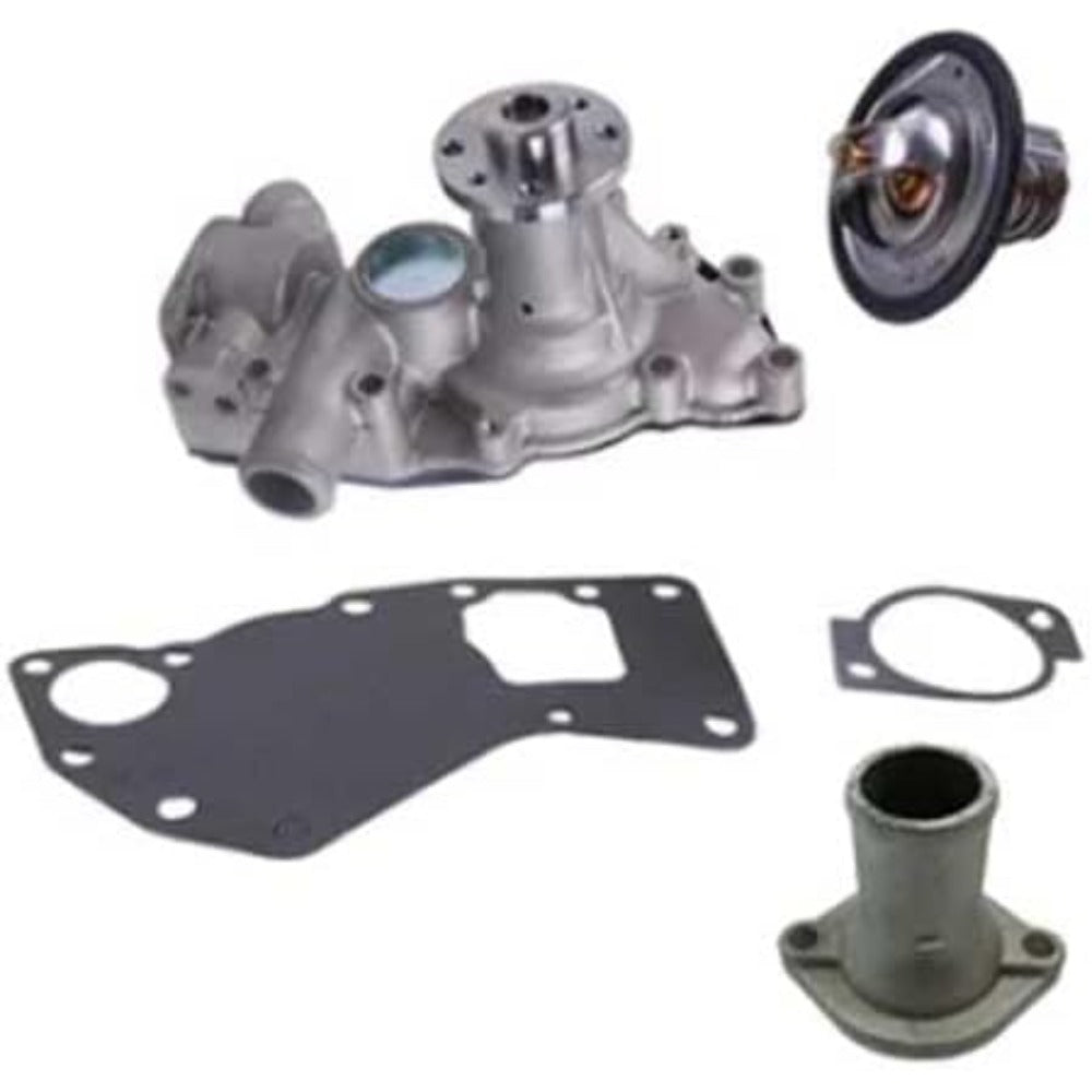 Water Pump 8981262300 With Gasket & Thermostat 8973617700 & Pipe 8971690151 for Isuzu Engine 4LE1 4LE2 Hitachi Excavator ZX70-3 ZX75US-3 ZX75UR-3 ZX80LCK-3 ZX85US-3 ZX85USB-3 - KUDUPARTS