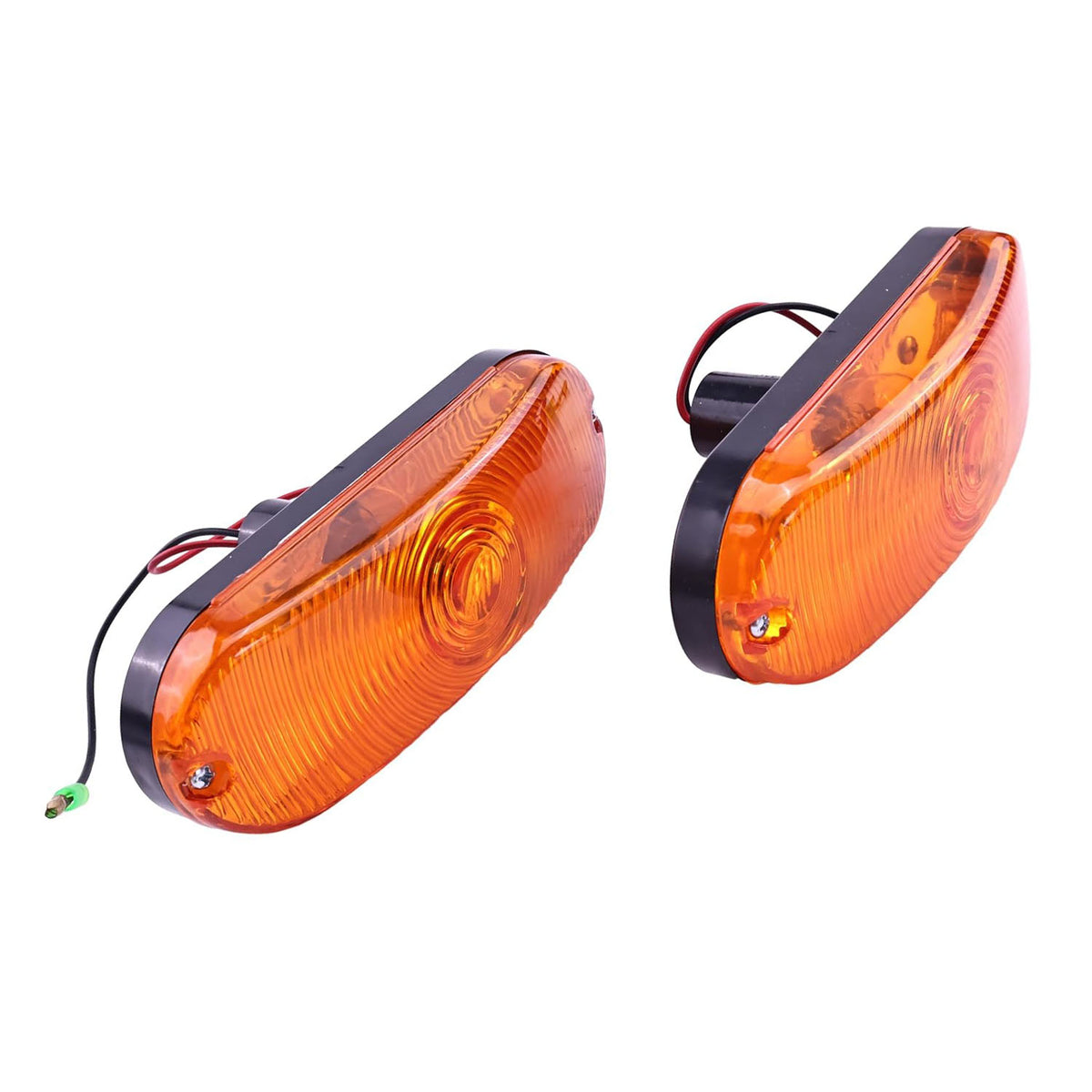 2pcs Amber Turn Signal Lamp D135384 Emergency Light Asembly For Case 580K 580L 580M 580N 585G 586H 586G Ship to US - KUDUPARTS