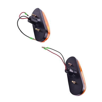 2pcs Amber Turn Signal Lamp D135384 Emergency Light Asembly For Case 580K 580L 580M 580N 585G 586H 586G Ship to US