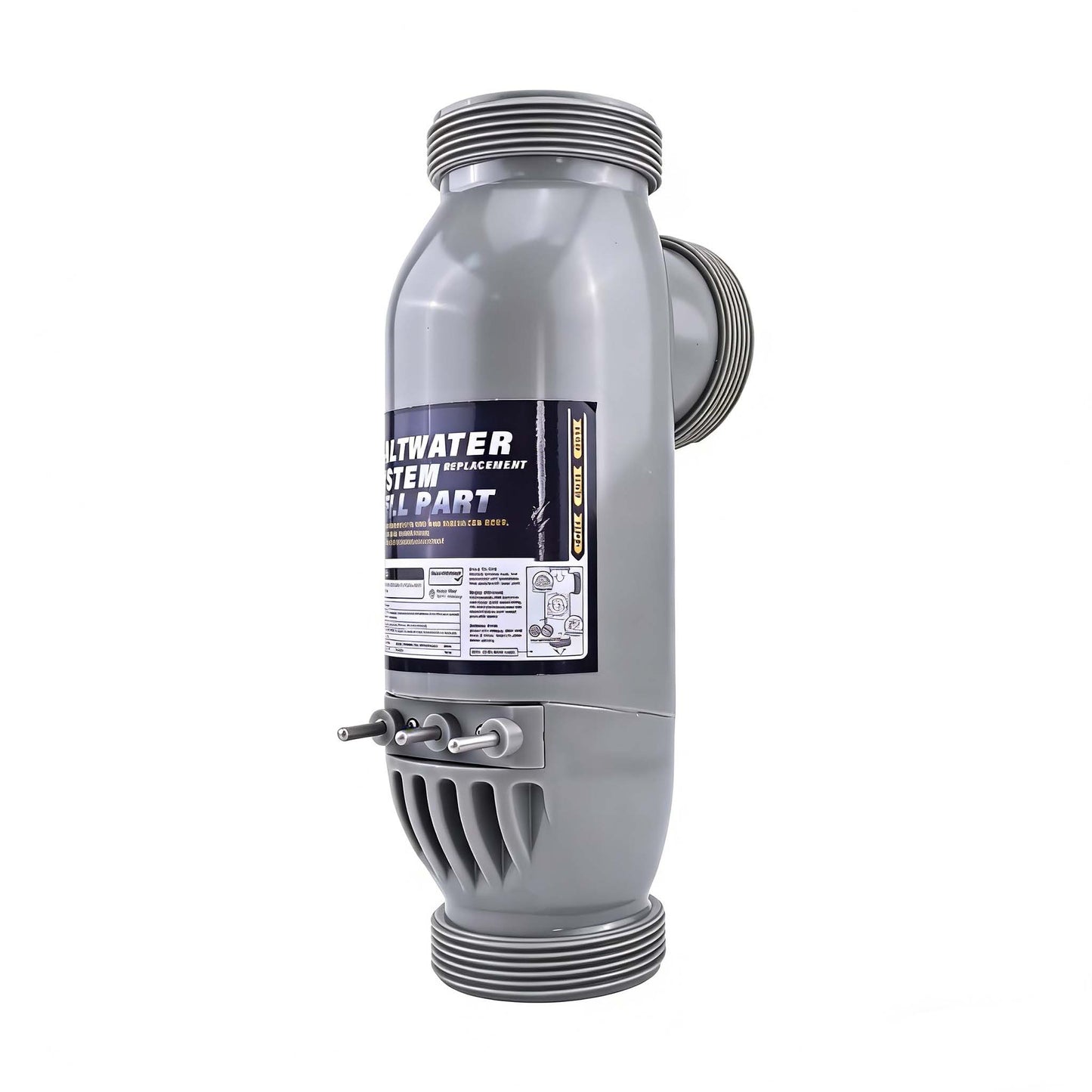 3-Port Salt Cell R0452400 PLC1400 for Zodiac Jandy AquaPure PureLink Electronic Salt Water Chlorinator Water Purification System