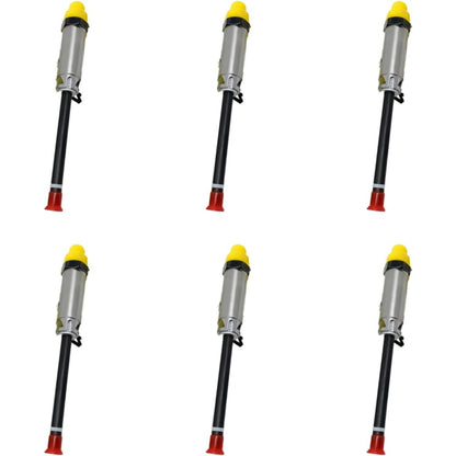 6Pcs Fuel Injector Pencil Nozzle 4W-7018 4W7018 for Caterpillar CAT 3406B 3432 3408 3408B - KUDUPARTS
