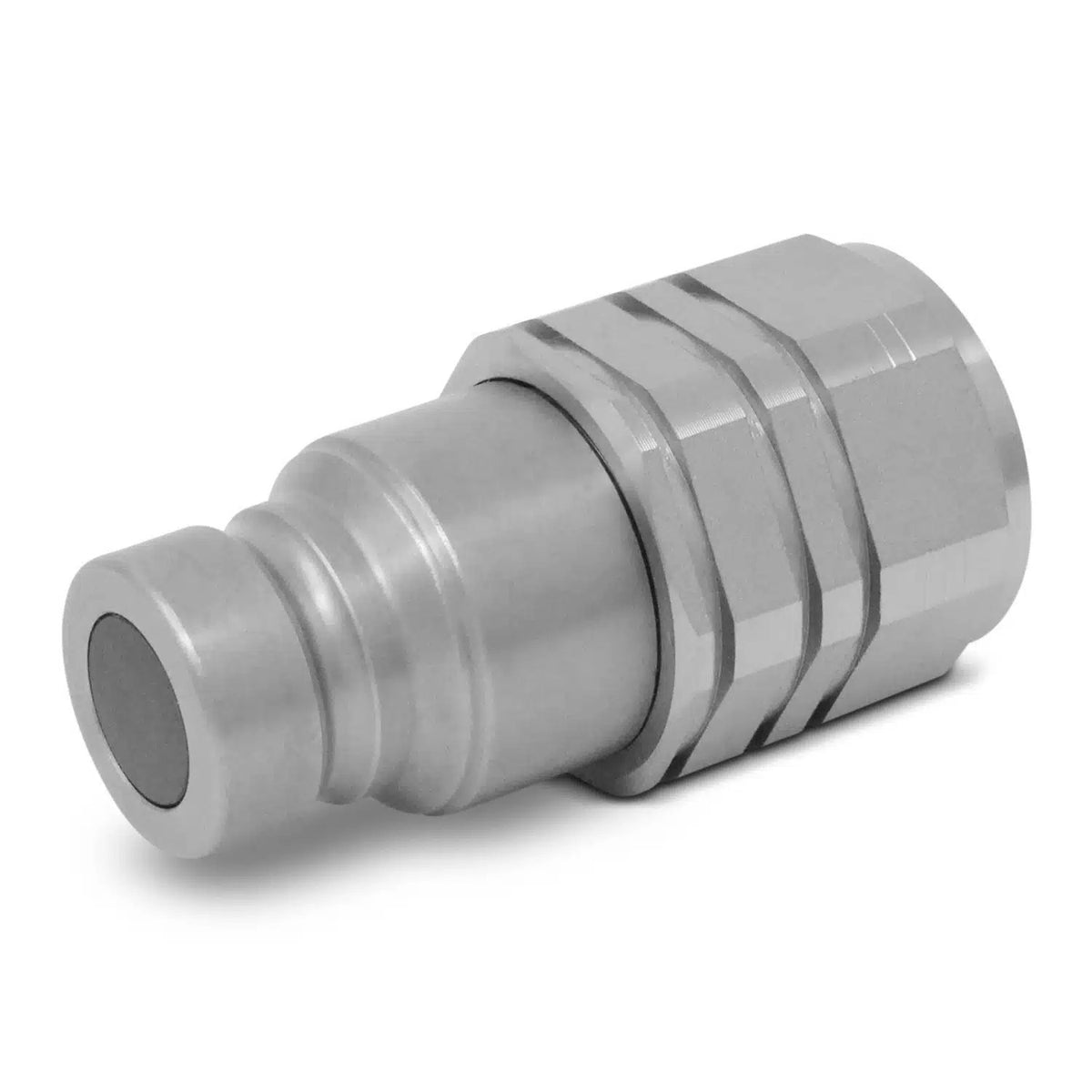 3/4" SAE Thread 1/2" body Flat Face Quick Connect Coupler Set for Bobcat Skid Steer Caterpillar John Deere CASE Volvo Gehl Kubota - KUDUPARTS
