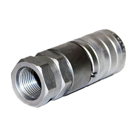 3/8" Body Hydraulic Female Flat Face Quick Coupler 7246788 for Bobcat Skid Steer Loader 418 443 450 453 773 S650 - KUDUPARTS