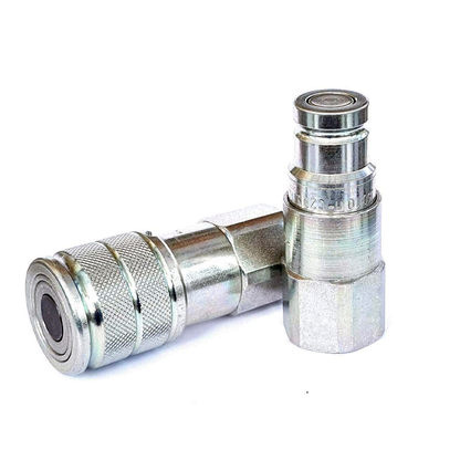 Acoplamiento macho y hembra de cara plana BSP de 3/8" con rosca 45/910700 y 45/910600 para JCB 406, 409, 420, 2CX, 3CX, 412S y 4C, 528-70