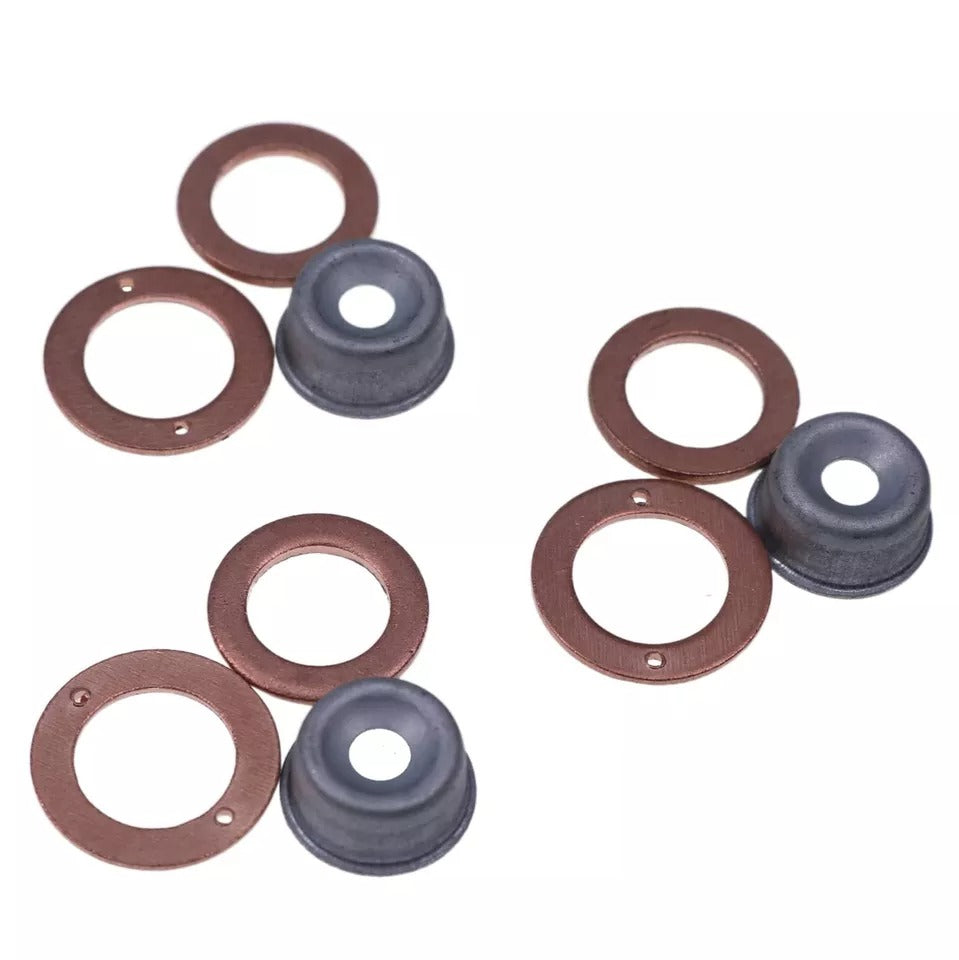 3 Cylinder Injector Seal Kit with Heat Shield 19077-53650 for Kubota Engine D662 D722