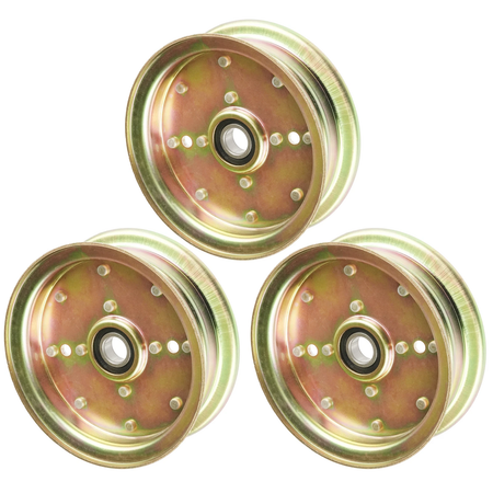3 Idler Pulleys 1-633109 for Exmark Lazer Z E-Series Toro Z Master Mower - KUDUPARTS
