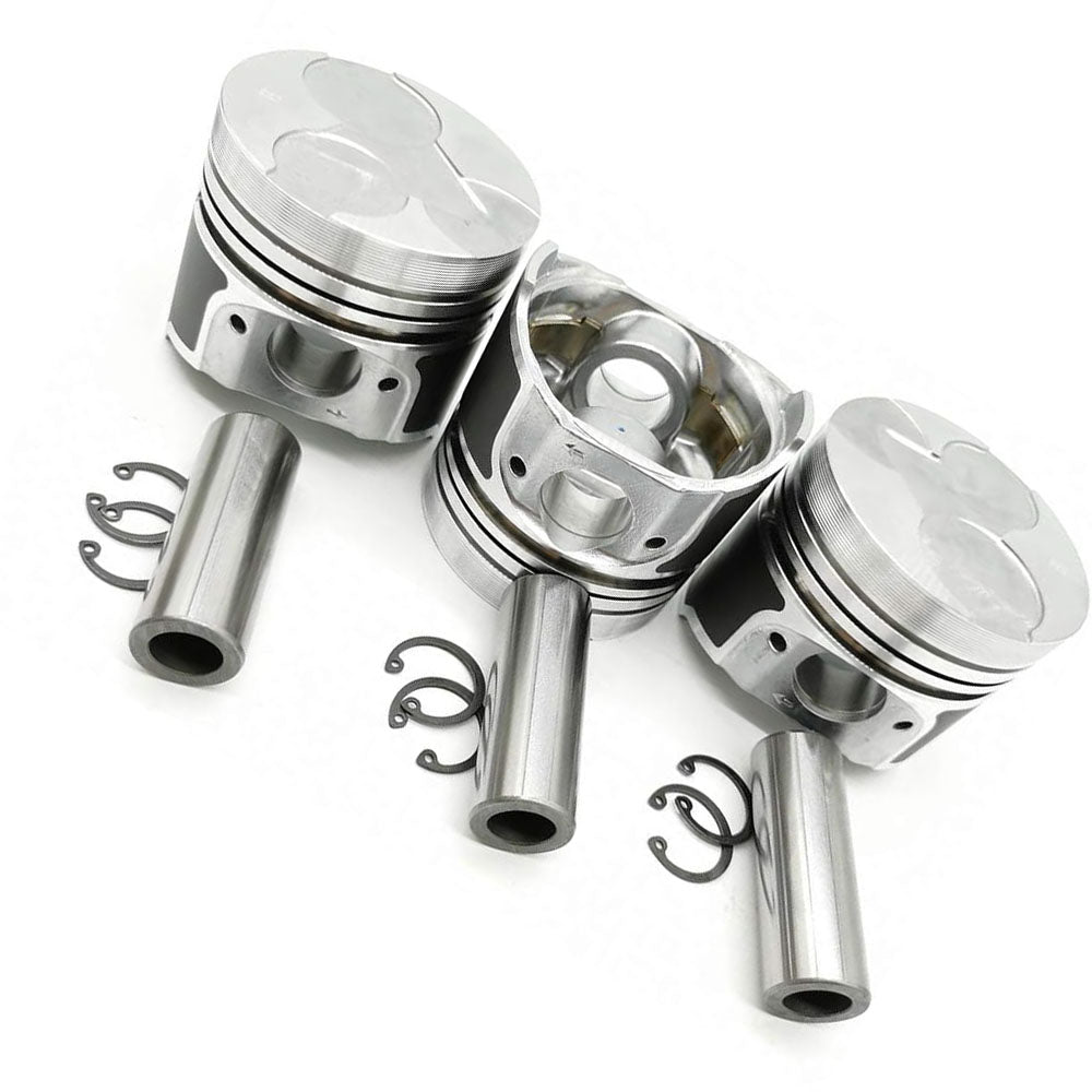 3KR1 Piston 1 set Contains Piston Pin Piston Snap For Hitachi Excavator EX22 EX25 Isuzu Engine Ship to US - KUDUPARTS
