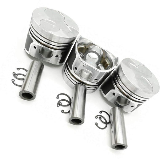 3KR1 Piston 1 set Contains Piston Pin Piston Snap For Hitachi Excavator EX22 EX25 Isuzu Engine Ship to US - KUDUPARTS