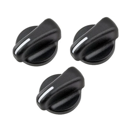 3 Pcs AC Heater Control Knob 5011218AC for Jeep Wrangler Dodge Ram Van 1500 2500 3500 - KUDUPARTS