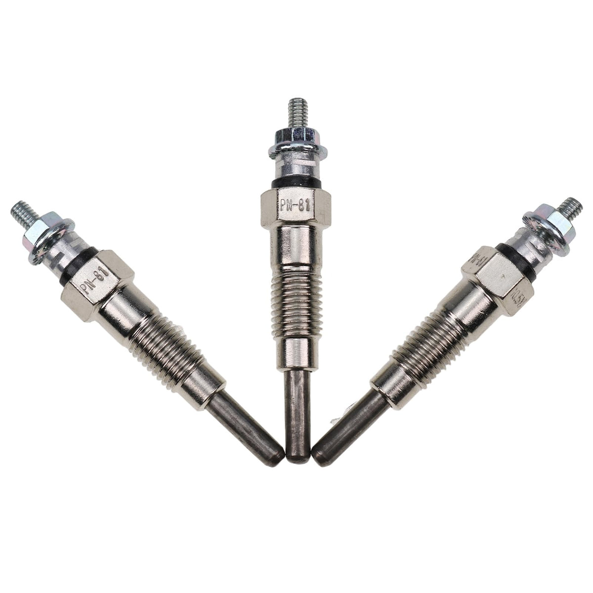 3Pcs Glow Plug KB-15694-65510 KB-15694-65512 for Kubota Engine D600 D640 Cub Cadet Lawn Tractor 1772 1782 - KUDUPARTS