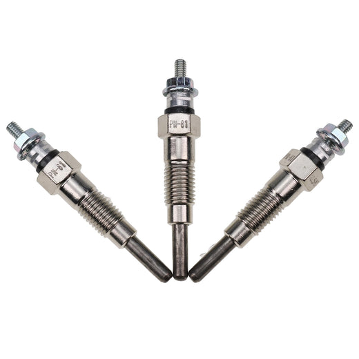 3Pcs Glow Plug KB-15694-65510 KB-15694-65512 for Kubota Engine D600 D640 Cub Cadet Lawn Tractor 1772 1782 - KUDUPARTS
