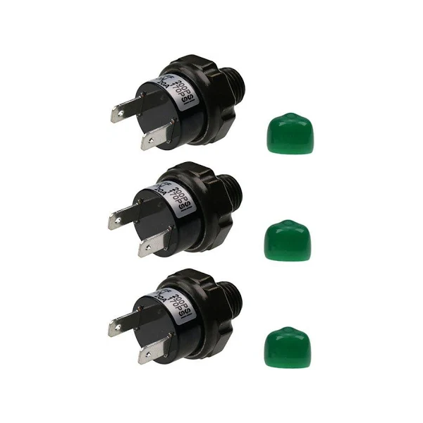 3 Pieces 12V 170-200 PSI Air Pressure Switch Valve VXA7200 for Horn Compressor Tank