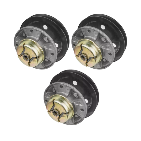 3 Pieces Deck Spindles AM121342 AM121229 for John Deere Tractor 320 325 345 355D GT242 GT262 GT275 - KUDUPARTS